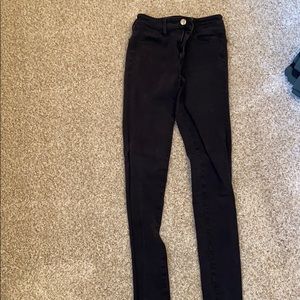 Hi-rise jegging black size 0 extra long